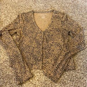American Eagle soft & sexy leopard long sleeve